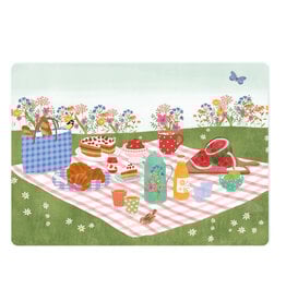 LemonBird Wenskaart - Zomerpicknick - Postkaart + Envelop