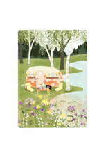 LemonBird Wenskaart - Caravan aan het water - Postkaart + Envelop