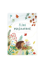 LemonBird Wenskaart - Egel fijne verjaardag - Postkaart + Envelop