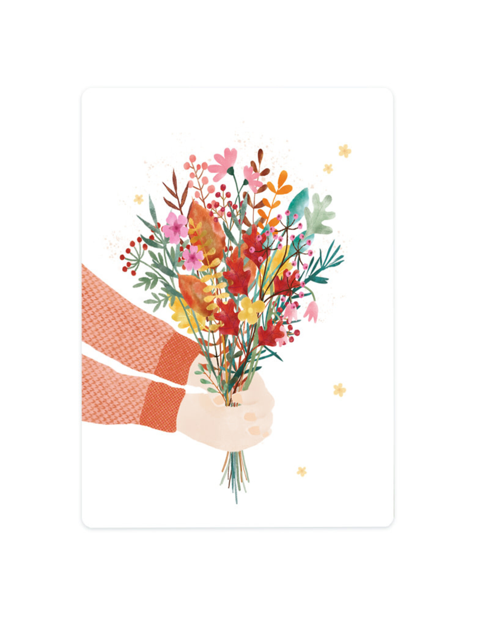 LemonBird Wenskaart - Flowers for you - Postkaart + Envelop