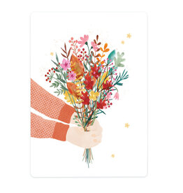 LemonBird Wenskaart - Flowers for you - Postkaart + Envelop