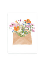 LemonBird Wenskaart - Bloemenpost - Postkaart + Envelop