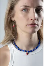 Murielle Perrotti Oorbel MP - Sweet Aardbei - Goud/Rood