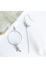 Murielle Perrotti Oorbel MP - Maya, Creool Asym met Bijtje - Goud