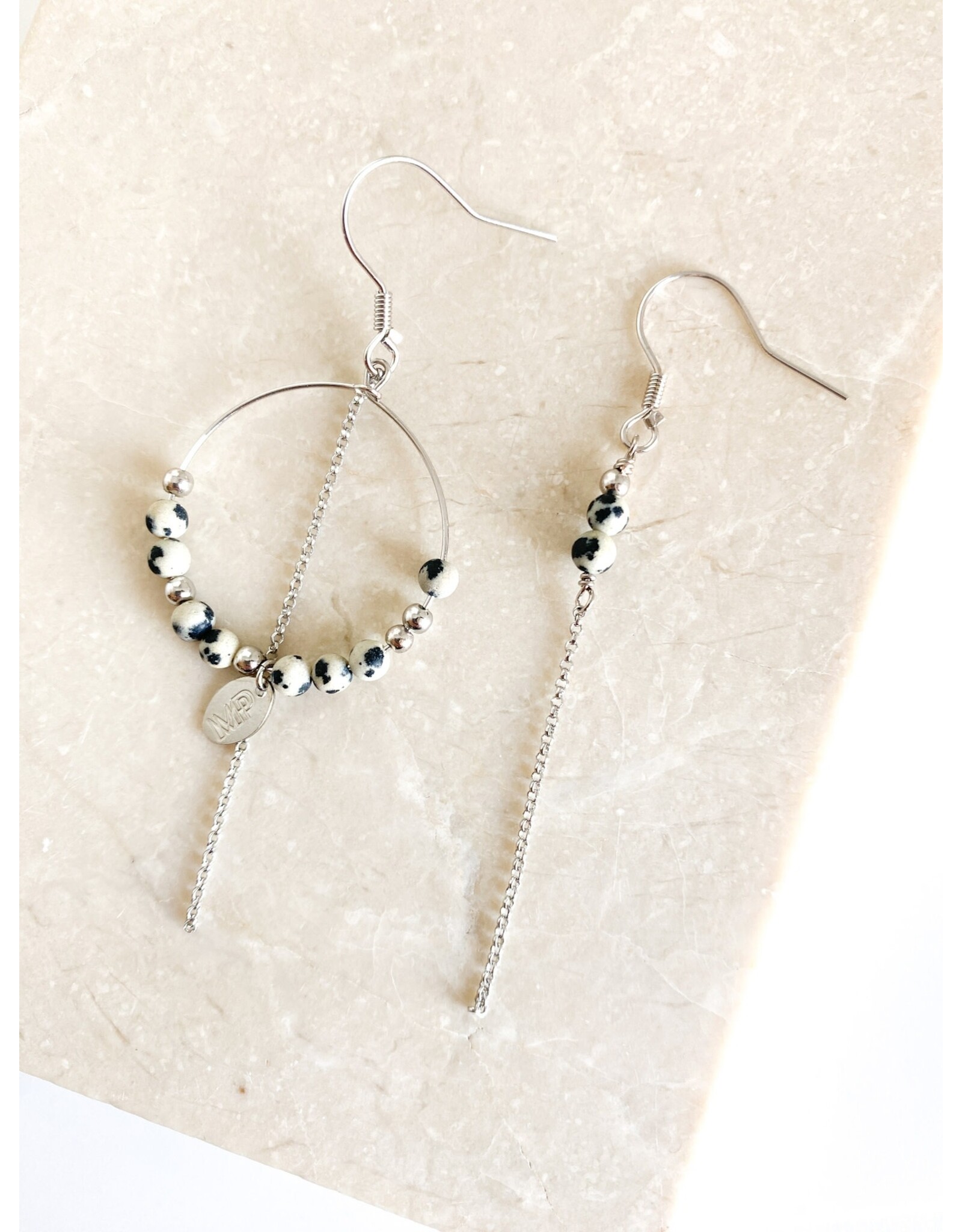 Murielle Perrotti Oorbel MP - Pierre - Creool & Ketting - Goud Leopard - Asym