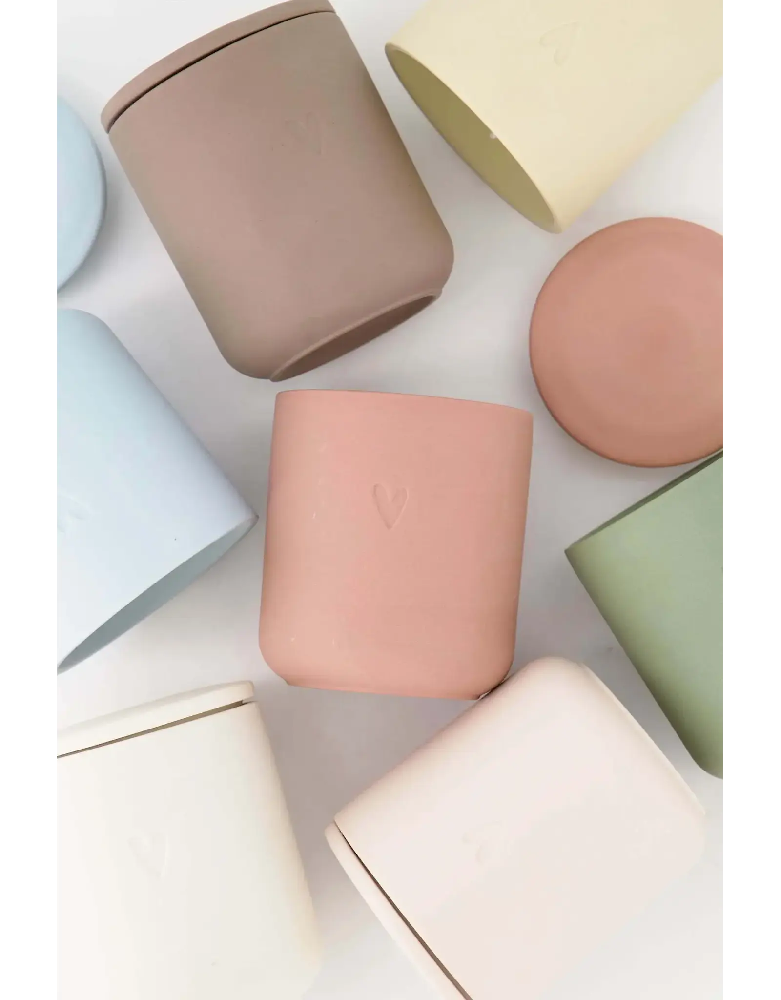 Zusss Geurkaars, Keramiek Hartje - Terracotta