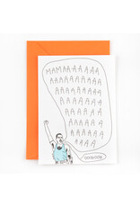 Studio Flash Wenskaart - Mamaaaaa - Letterpress Kaart + Envelop