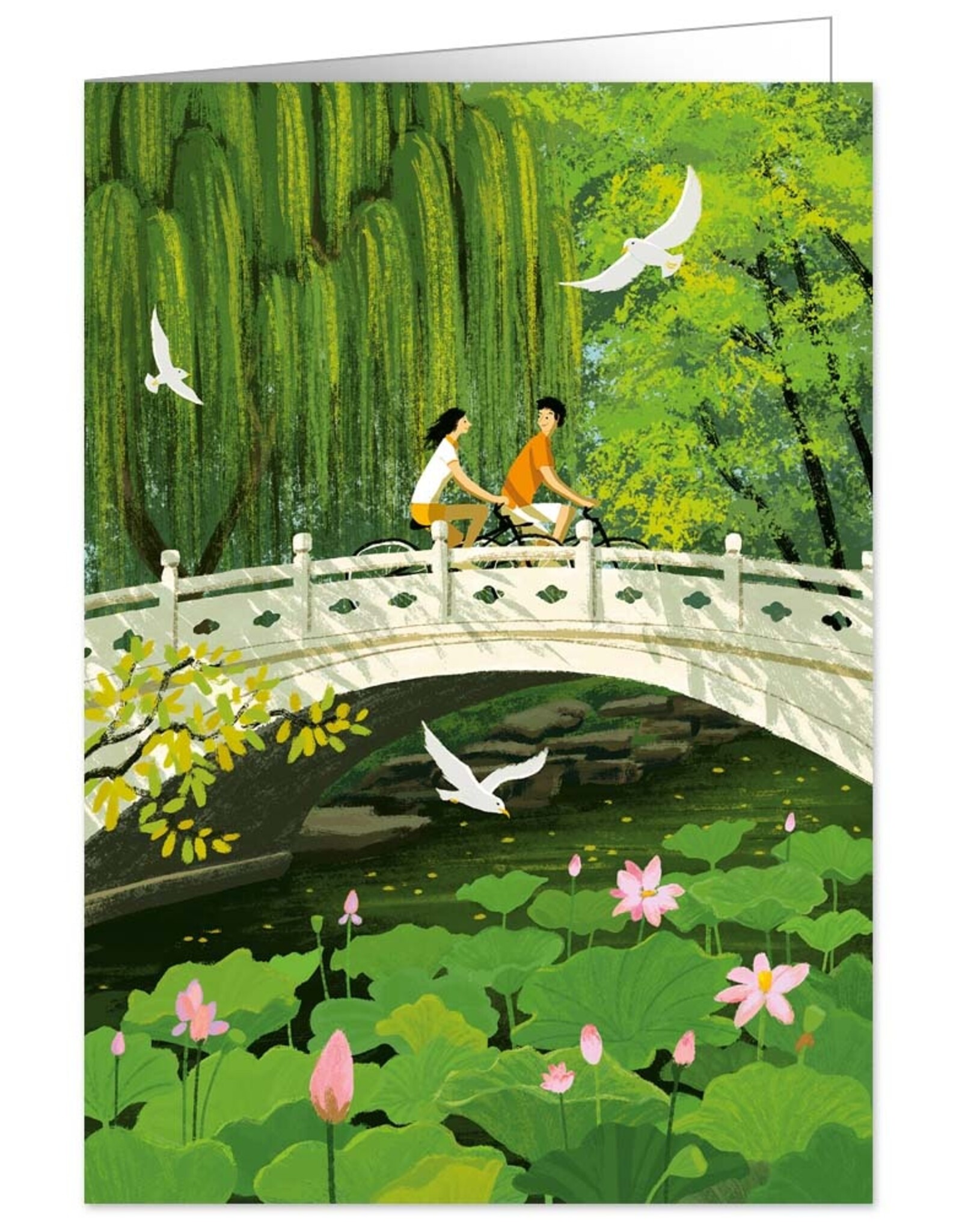 Heartfelt Wenskaart - 1970 - Dubbele kaart + Envelop