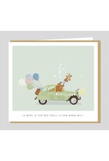 Studio Mie Wenskaart - Ik wens je een dag zoals jij hem graag wilt - 12,5 x 14 cm