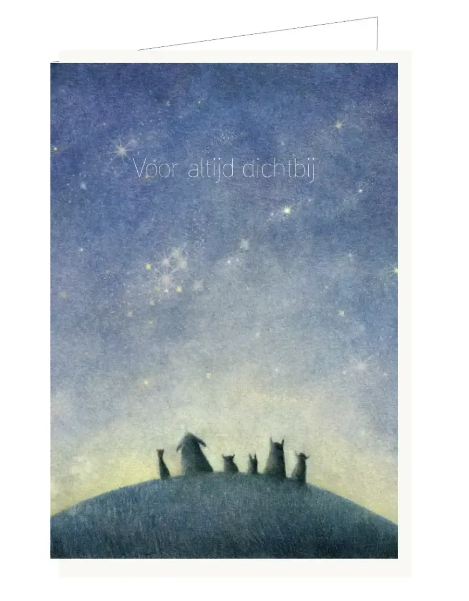 Lieve Claesen Wenskaart - Dieren, Voor altijd dichtbij - Dubbele kaart + Envelop