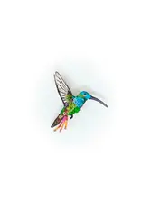 Trovelore Broche - Emerald Chin Hummingbird