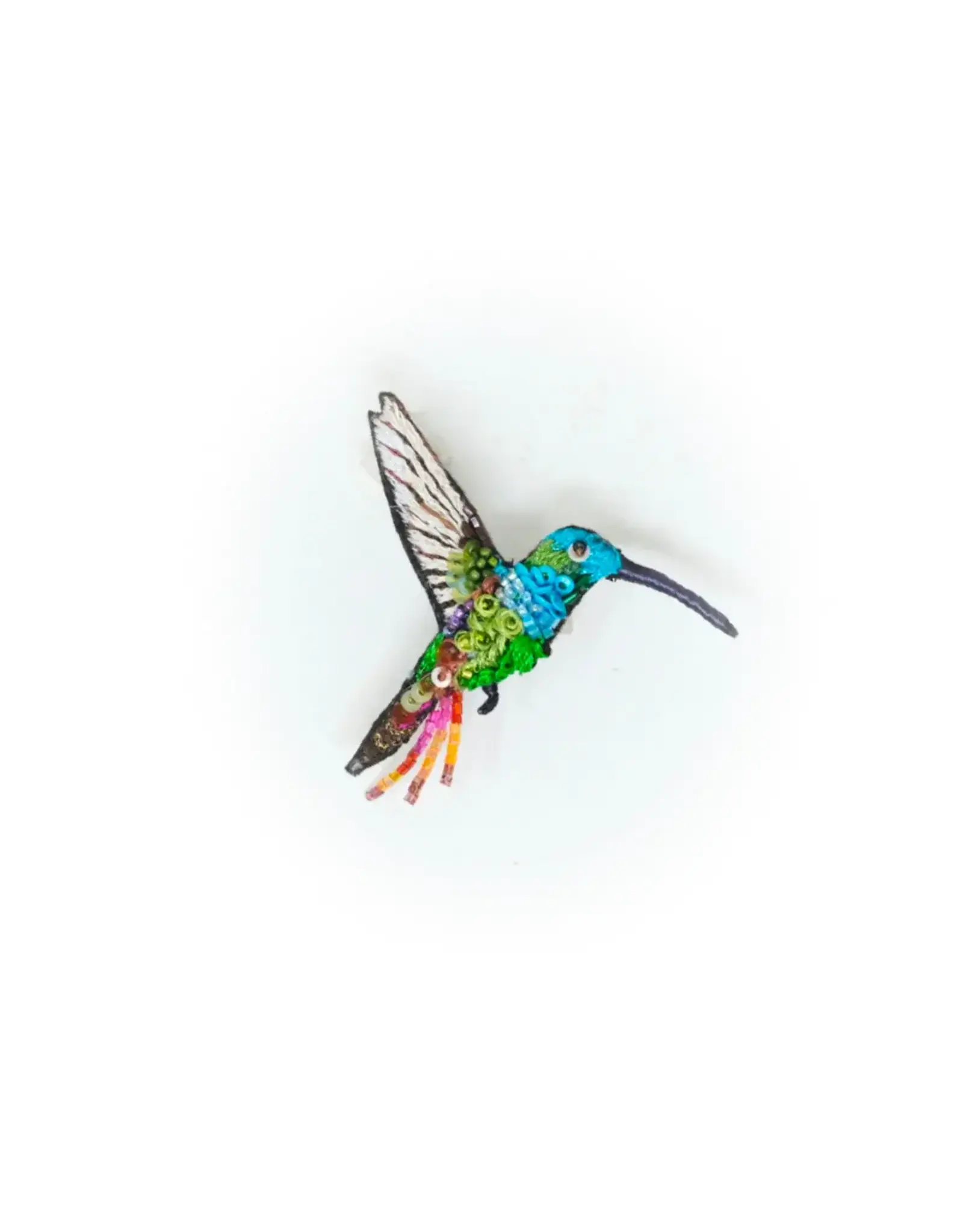 Trovelore Broche - Emerald Chin Hummingbird