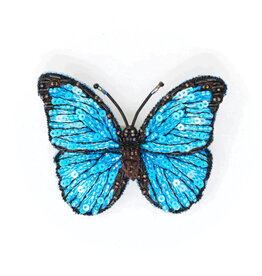 Trovelore Broche - Blue Morpho Butterfly