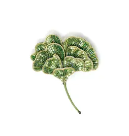 Trovelore Broche - Ginkgo Leaf - 6x5,5cm