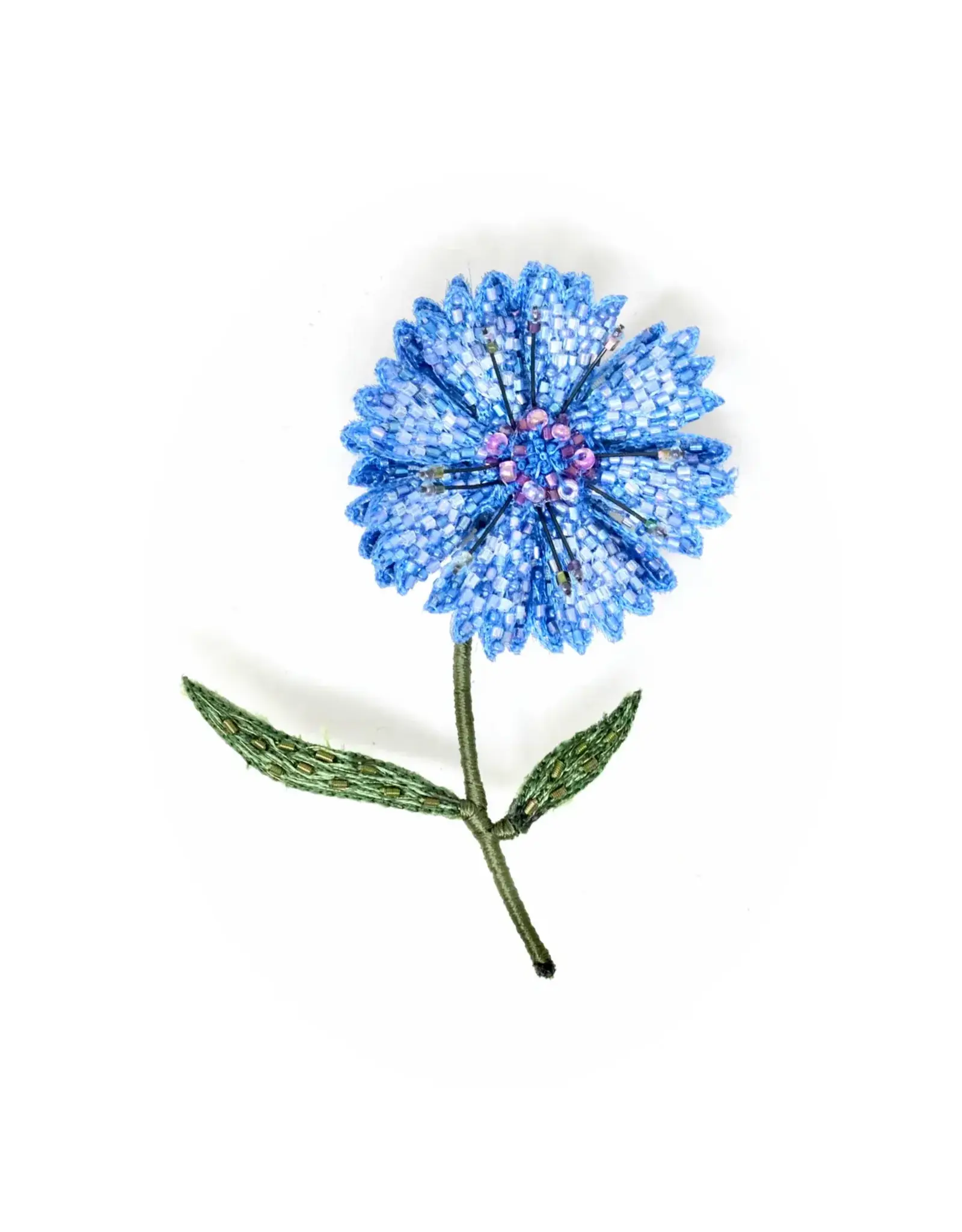 Trovelore Broche - Blue Bottleflower - 7,5x4,3 cm