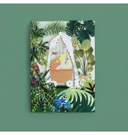 AllJoy Design Wenskaart - Baby - Dubbele kaart (Papierknipkunst) + Envelop