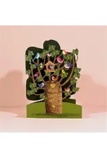 AllJoy Design Wenskaart - Home sweet home - Dubbele kaart (Papierknipkunst) + Envelop