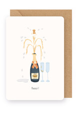 Enfant Terrible Wenskaart - Proost - Dubbele kaart + Envelop