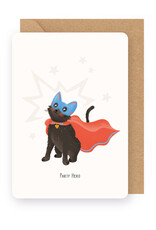 Enfant Terrible Wenskaart - Party Hero - Dubbele kaart + Envelop