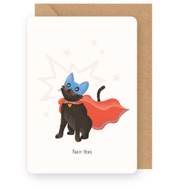 Enfant Terrible Wenskaart - Party Hero - Dubbele kaart + Envelop