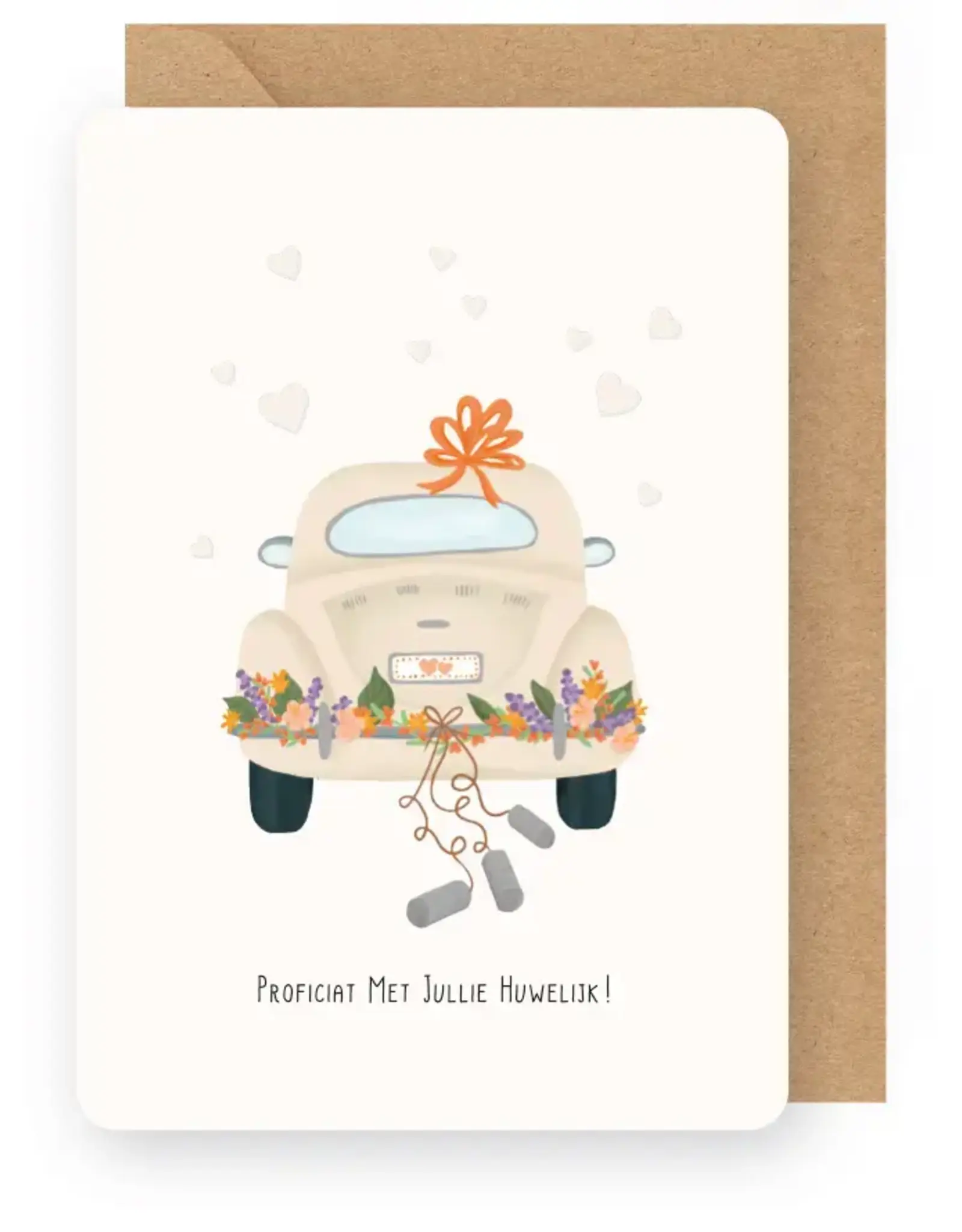 Enfant Terrible Wenskaart - Proficiat met jullie huwelijk - Dubbele kaart + Envelop