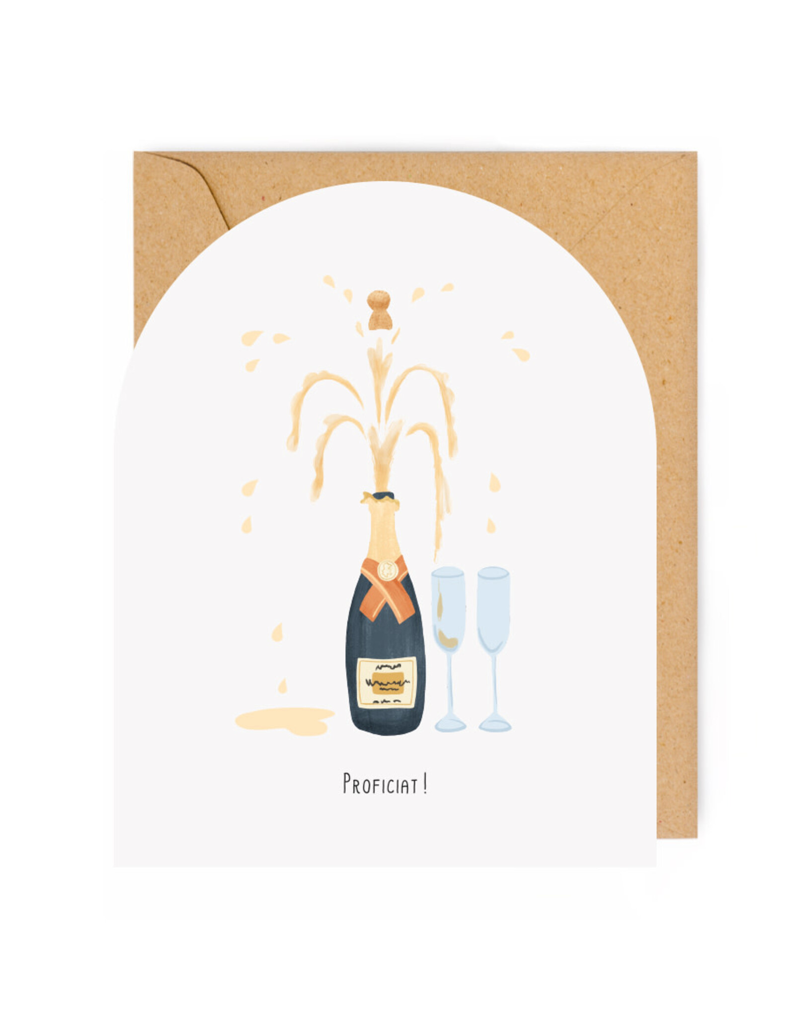 Enfant Terrible Wenskaart XL - Proost - Dubbele kaart + Envelop - 19x24cm