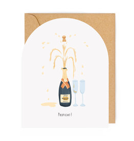 Enfant Terrible Wenskaart XL - Proost - Dubbele kaart + Envelop - 19x24cm