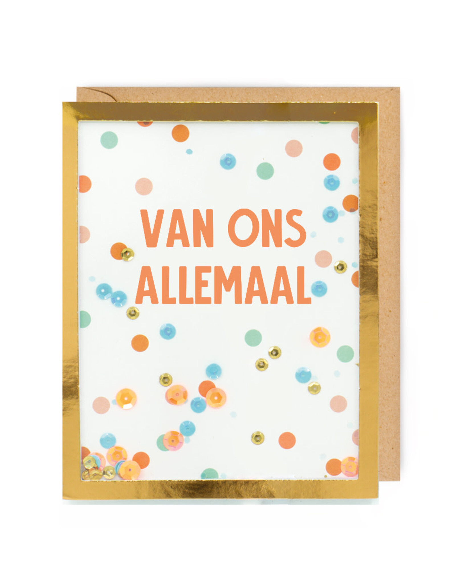 Enfant Terrible Wenskaart XL - Van ons allemaal - Dubbele kaart + Envelop - 19x24cm