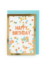 Enfant Terrible Wenskaart - Confetti, Happy birthday - Dubbele kaart + Envelop