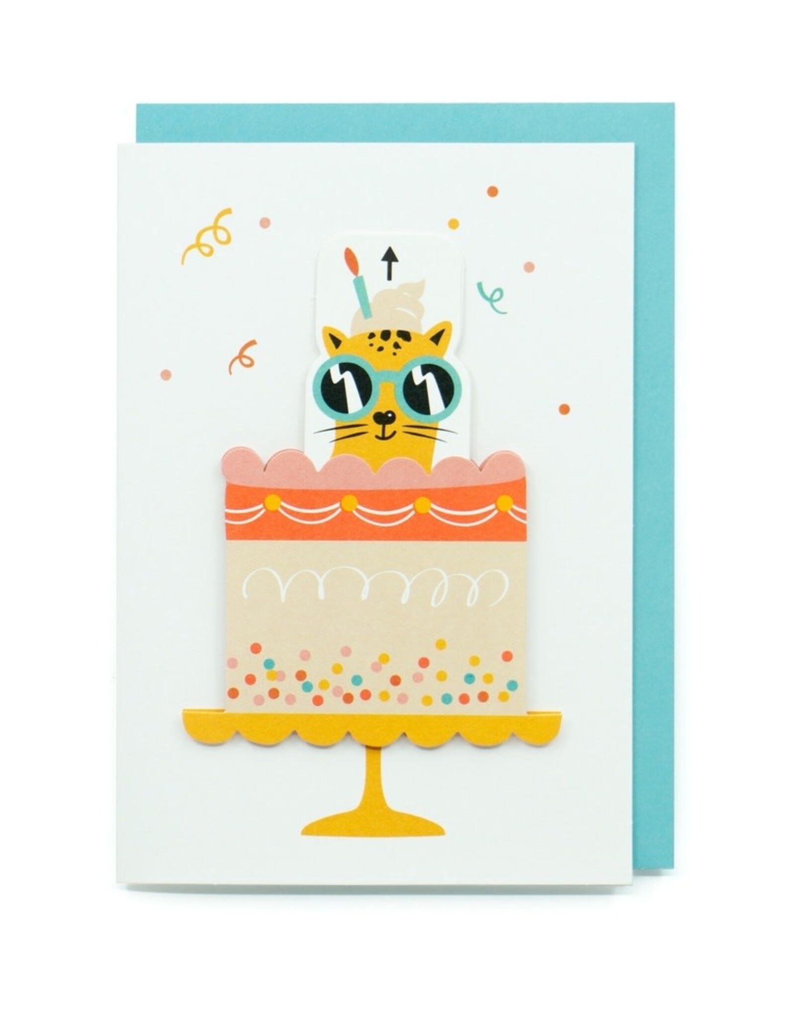 Enfant Terrible Wenskaart - Verrassing in de taart - Dubbele kaart + Envelop