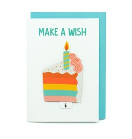 Enfant Terrible Wenskaart - Make a wish - Dubbele kaart + Envelop