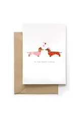 Spaghetti Meatballs Wenskaart - To the happy couple - Dubbele kaart + Envelop