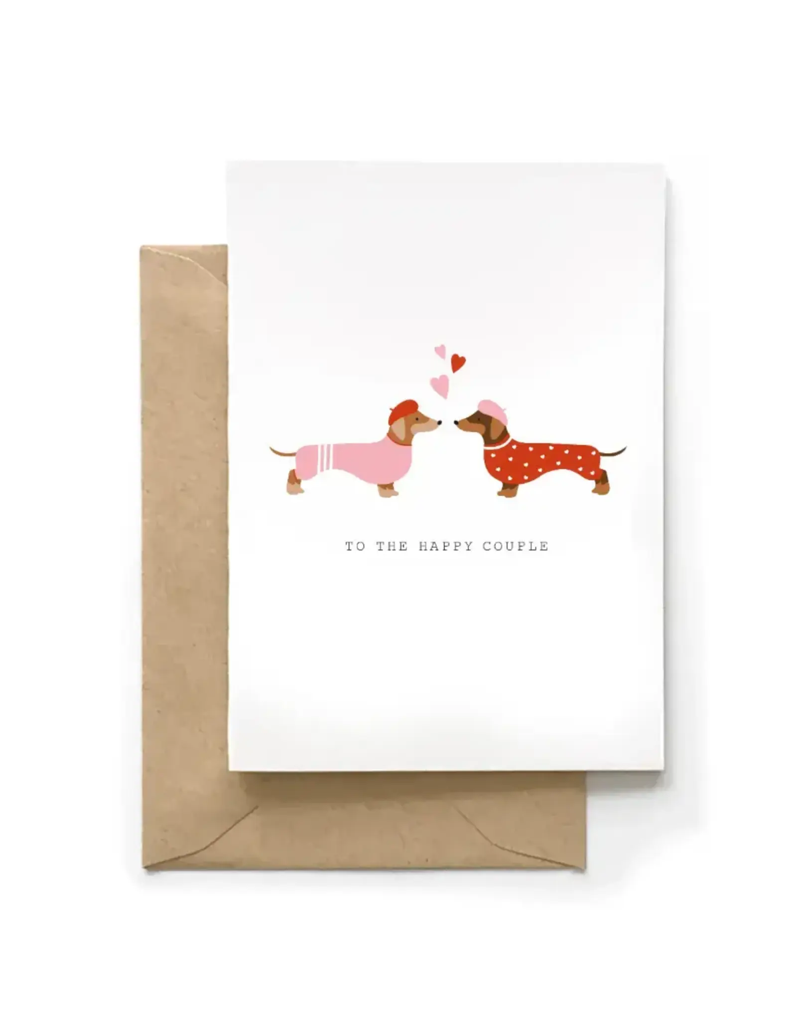 Spaghetti Meatballs Wenskaart - To the happy couple - Dubbele kaart + Envelop