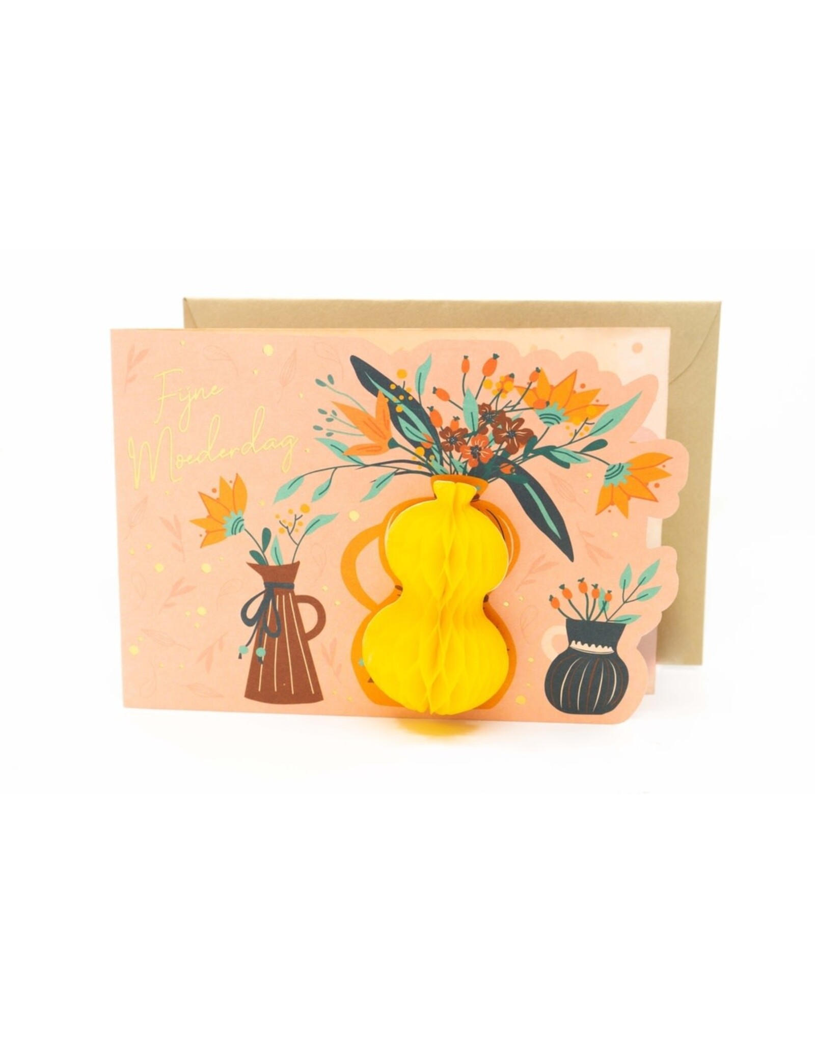 Enfant Terrible Wenskaart - Fijne moederdag - Dubbele kaart + Envelop