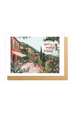 Wanderlust Wenskaart - Wanderlust, Have a wonderful birthday - Dubbele kaart + Envelop