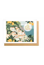 Wanderlust Wenskaart - Wanderlust, Een hele fijne verjaardag - Dubbele kaart + Envelop