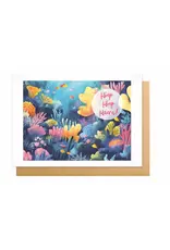 Wanderlust Wenskaart - Wanderlust, Hiep Hiep Hoera - Dubbele kaart + Envelop