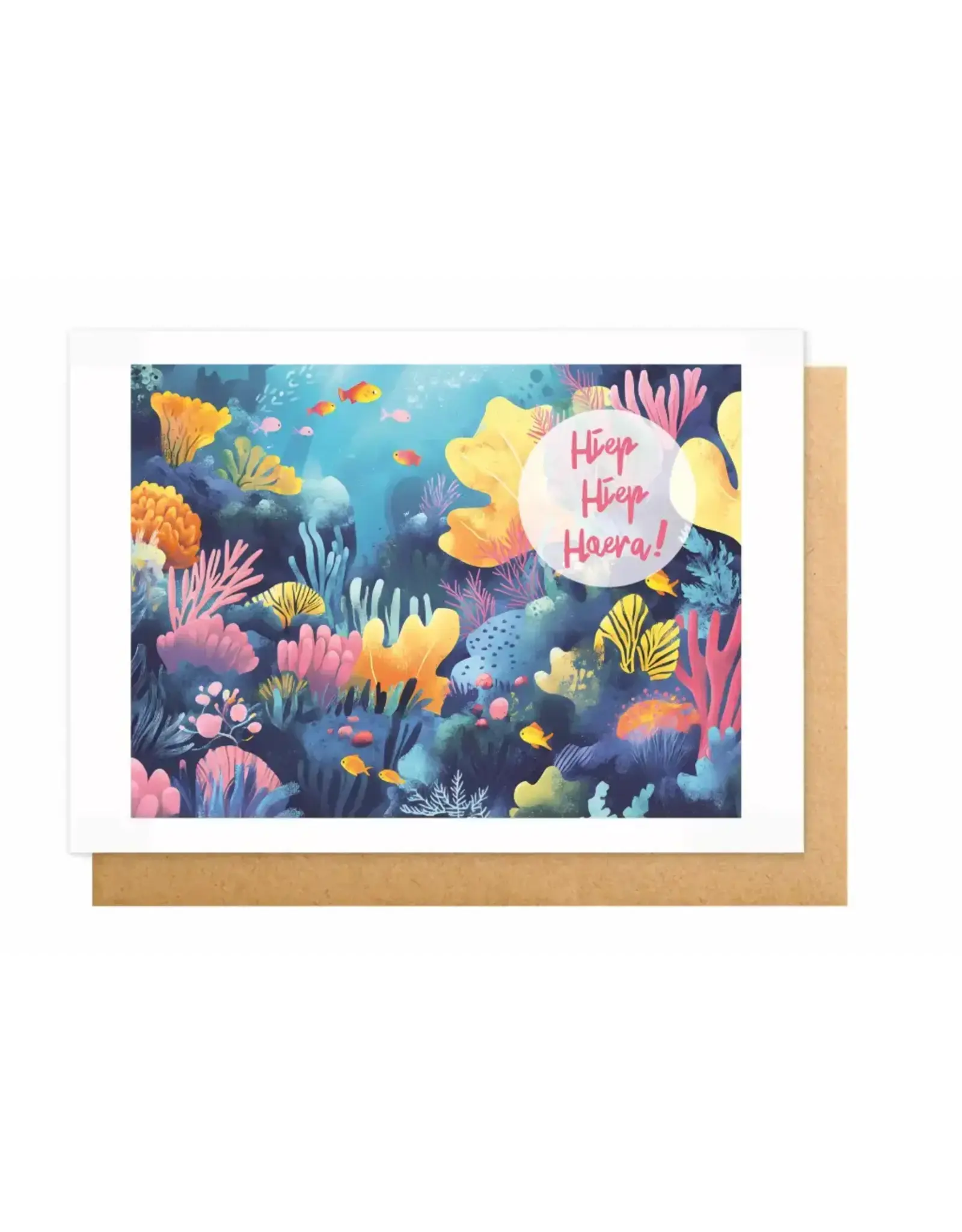 Wanderlust Wenskaart - Wanderlust, Hiep Hiep Hoera - Dubbele kaart + Envelop