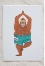 getekenddoorzusje Wenskaart - Orang Oetan, Relax - Postkaart + Envelop
