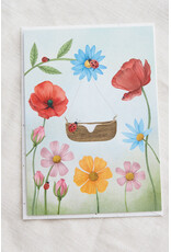 getekenddoorzusje Wenskaart - Bloemenkind - Postkaart + Envelop