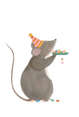 getekenddoorzusje Wenskaart - Beschuit met muisjes - Postkaart + Envelop