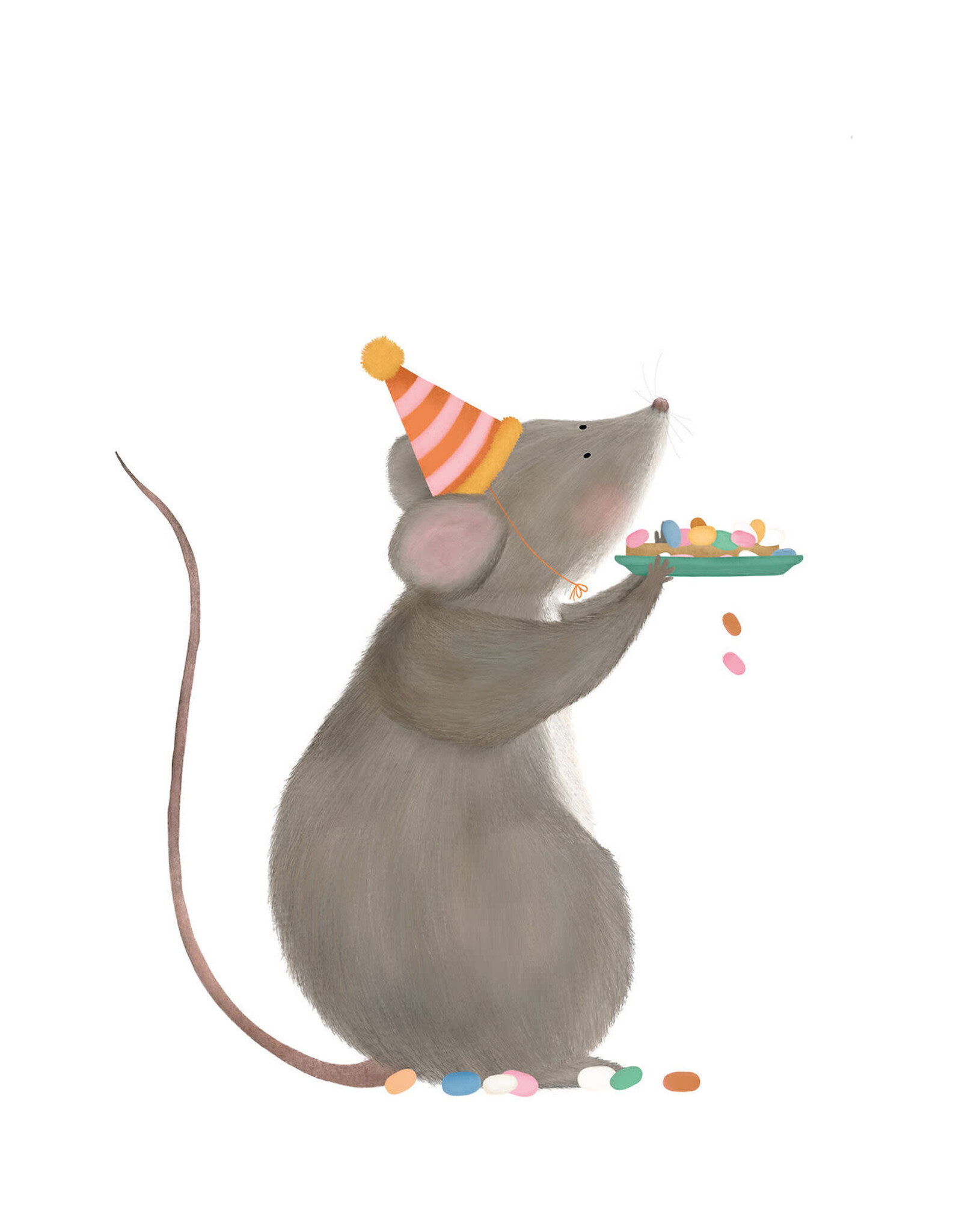 getekenddoorzusje Wenskaart - Beschuit met muisjes - Postkaart + Envelop