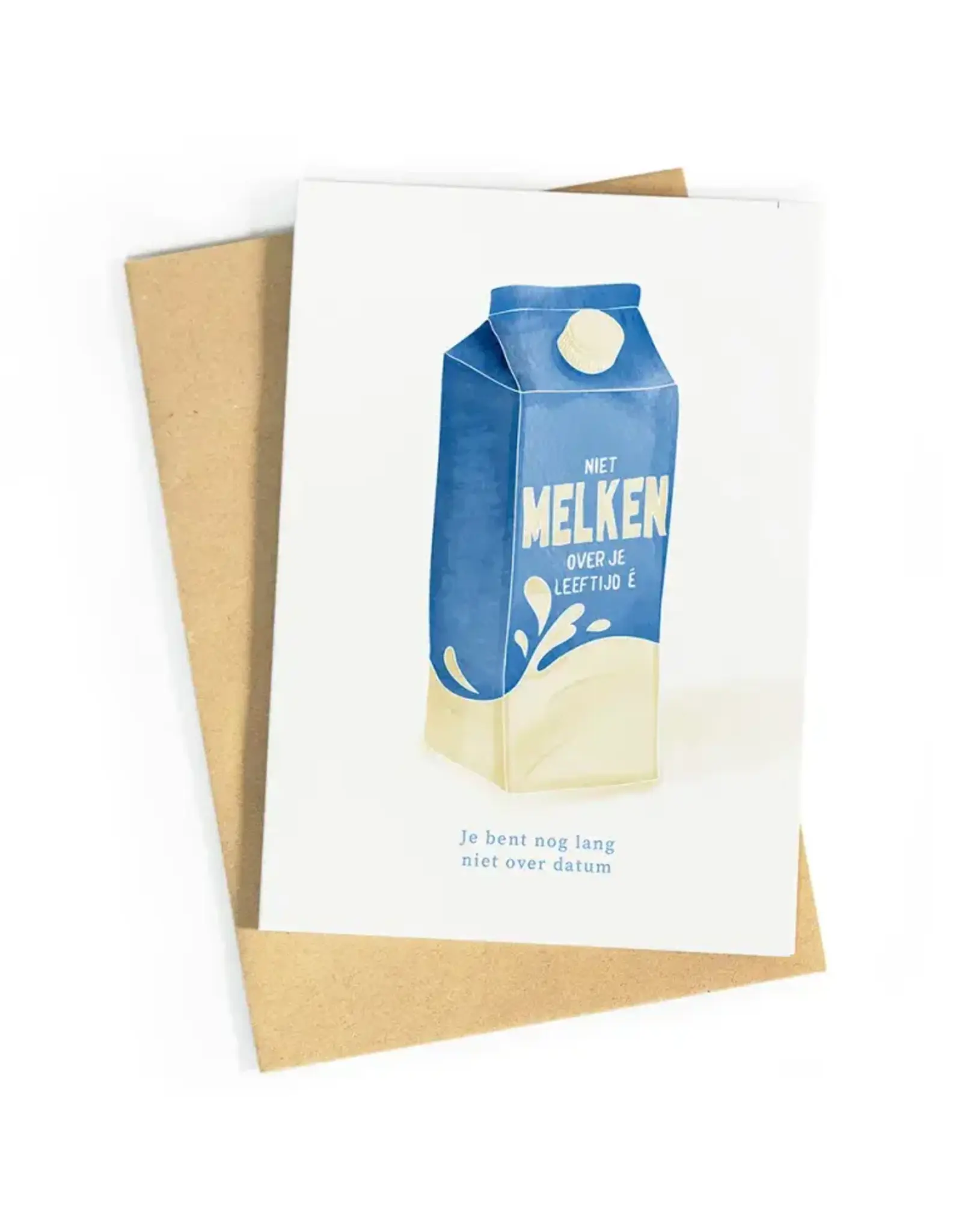 Studio Zwoane Wenskaart - Niet melken - Dubbele kaart + Envelop
