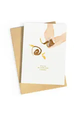 Studio Zwoane Wenskaart - Da schilt maar een jaartje! - Dubbele kaart + Envelop