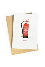 Studio Zwoane Wenskaart - Nog niet uitgeblust - Dubbele kaart + Envelop