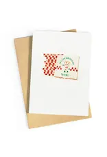 Studio Zwoane Wenskaart - Pizzadozen - Dubbele kaart + Envelop