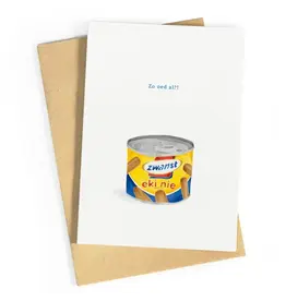 Studio Zwoane Wenskaart - Zo oed al !?! Zwanst eki nie - Dubbele kaart + Envelop