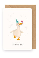 Enfant Terrible Wenskaart - Er is er eendje jarig! - Dubbele Kaart + Envelop