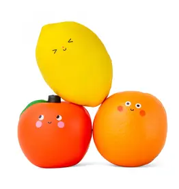 Kikkerland Squishie Fruit