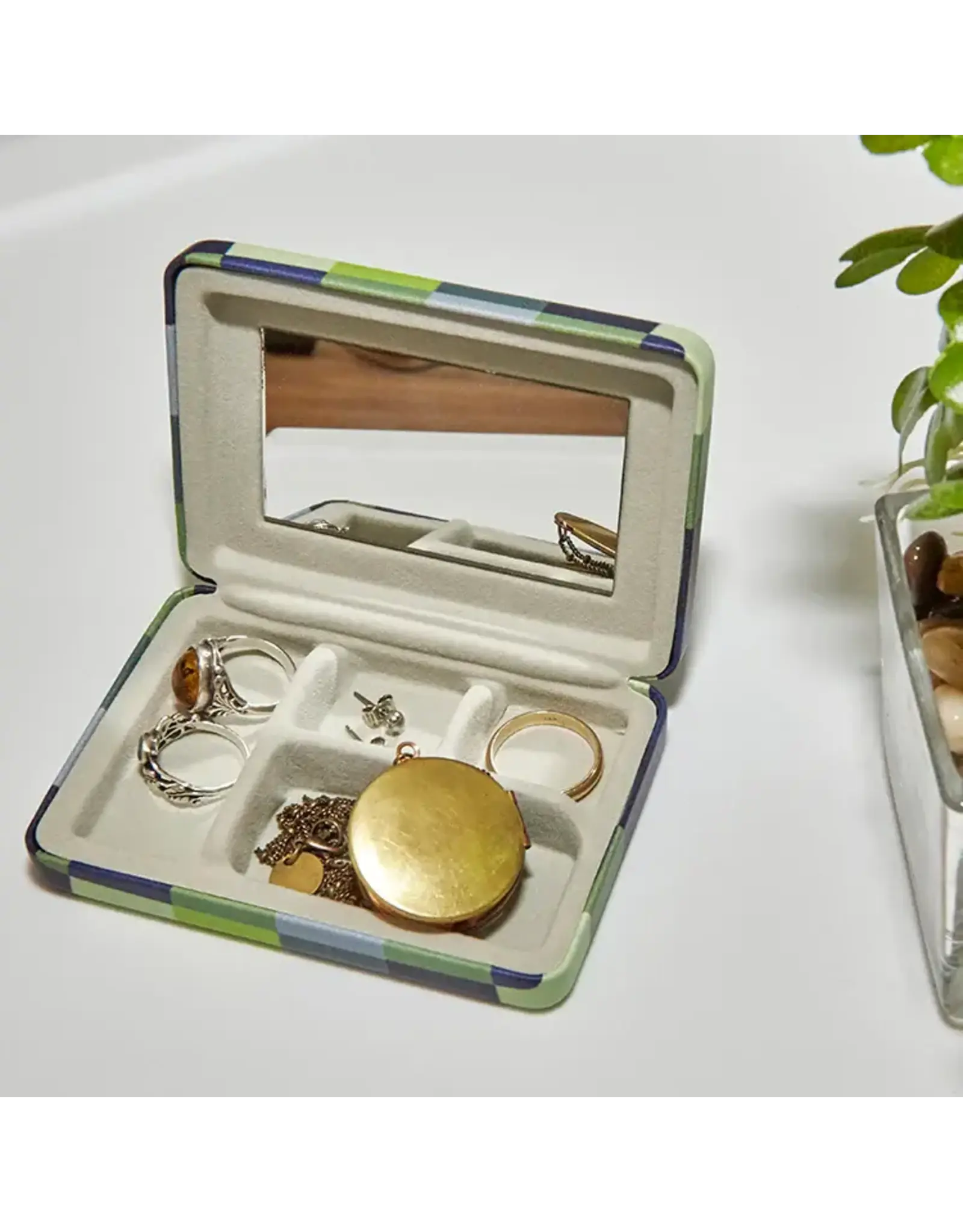 Kikkerland Mini Juwelendoosje - 10x6x2 cm